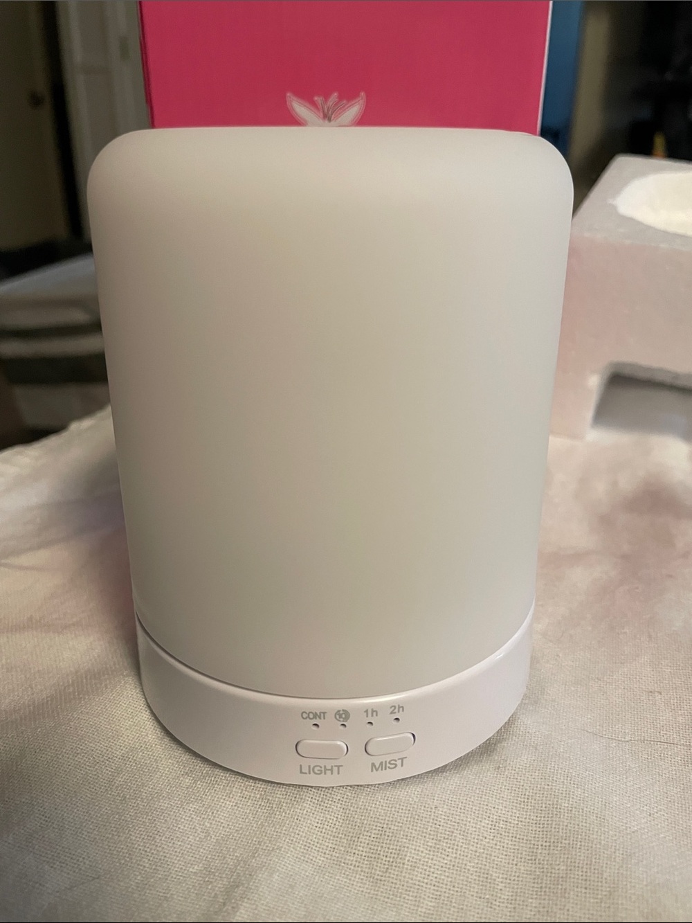 Pink Zebra White Ultrasonic Diffuser